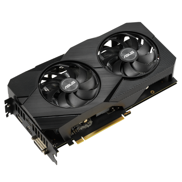 ვიდეო დაფა Asus 90YV0CH4-M0NA00, GeForce RTX2060 DUAL EVO, 6GB, 192bit, HDMI, DP, DVI-D, Black