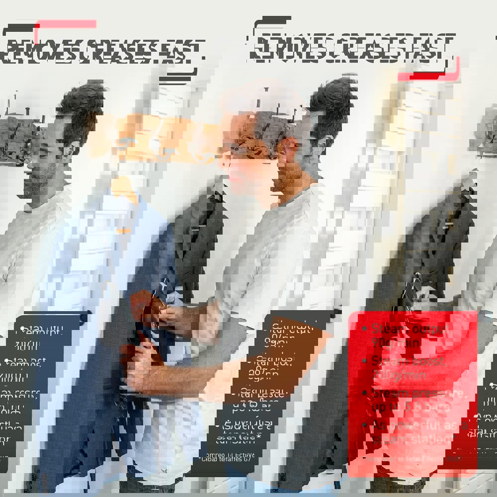 Tefal UT2020E0, 2170W, 1.1L, Steam Generator, Black