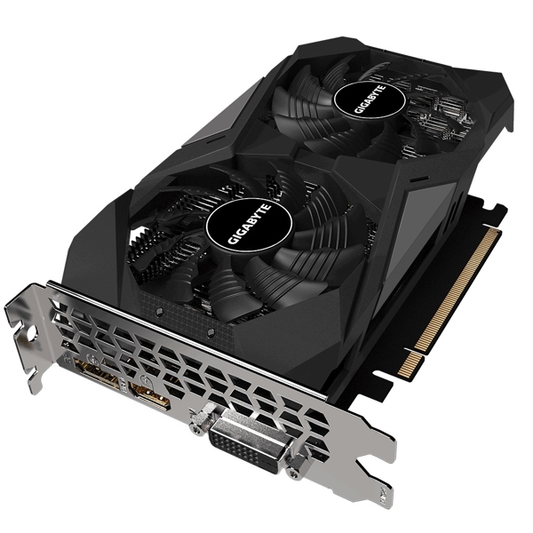 ვიდეო დაფა Gigabyte GV-N1656WF2OC-4GD, Gaming GeForce GTX1650 WINDFORCE OC, 4GB, 128bit, HDMI, DP, DVI-D, Black