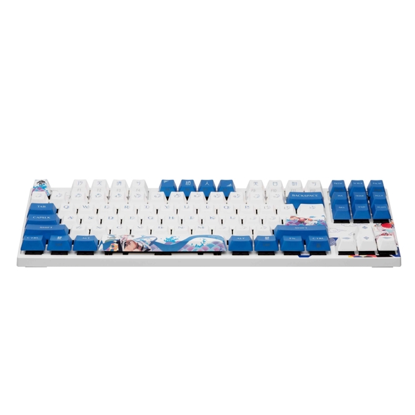 კლავიატურა Varmilo VEA87 Lovebirds-I, Cherry Mx Red, Wired, USB, Gaming Keyboard, White/Blue