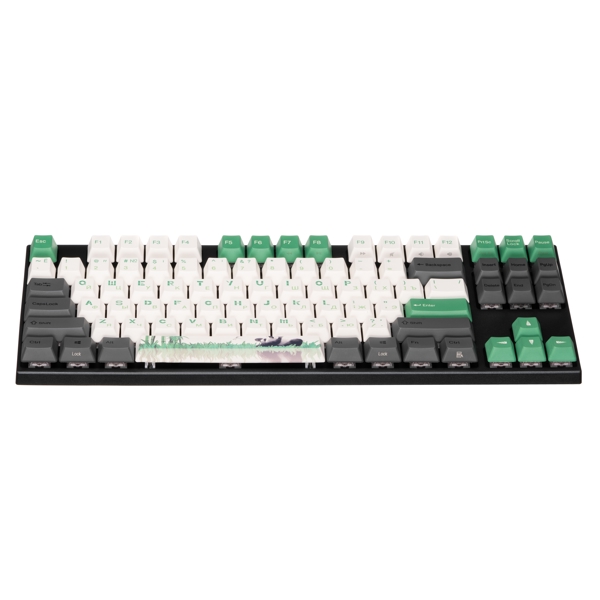 კლავიატურა Varmilo VEA87 Panda R2, Cherry Mx Silent Red, Wired, USB, Gaming Keyboard, Gray/Green