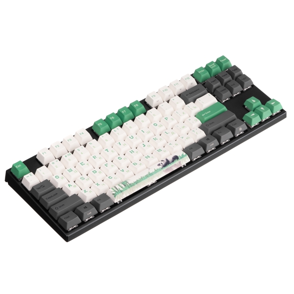 კლავიატურა Varmilo VEA87 Panda R2, Cherry Mx Silent Red, Wired, USB, Gaming Keyboard, Gray/Green