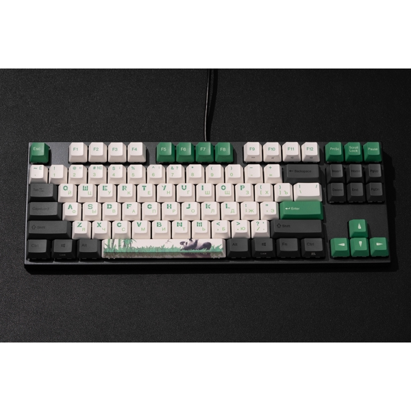 კლავიატურა Varmilo VEA87 Panda R2, Cherry Mx Silent Red, Wired, USB, Gaming Keyboard, Gray/Green