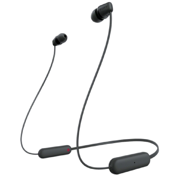 ყურსასმენი Sony WIC100B.E_8123365013, In-ear Headphones, Wireless, Bluetooth, IPX4, Black