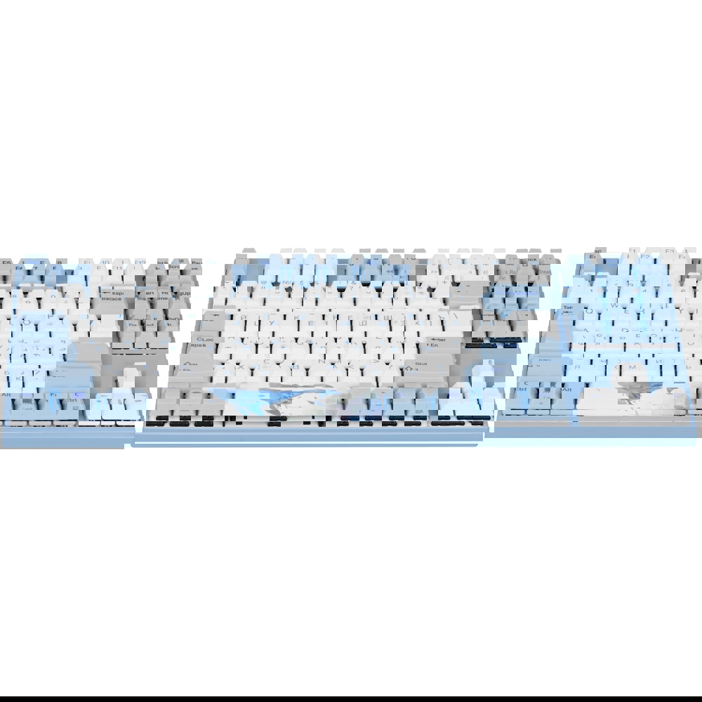 კლავიატურა Varmilo VEM87 Sea Melody, EC V2 Daisy, Wired, USB, Gaming Keyboard, Blue/White