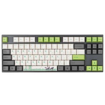 კლავიატურა Varmilo MA87M V2 Panda R2, EC Rose V2, Wired, USB, Gaming Keyboard, Gray/Green