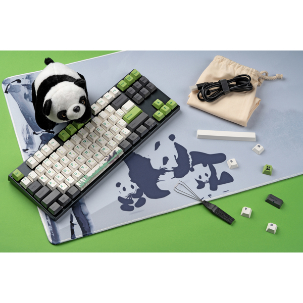  Varmilo MA87M V2 Panda R2, EC Rose V2, Wired, USB, Gaming Keyboard, Gray/Green