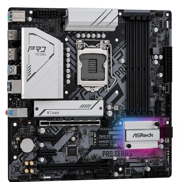 დედა დაფა ASRock Z590M_PRO4, LGA1200, DDR4, DIMM, 128GB