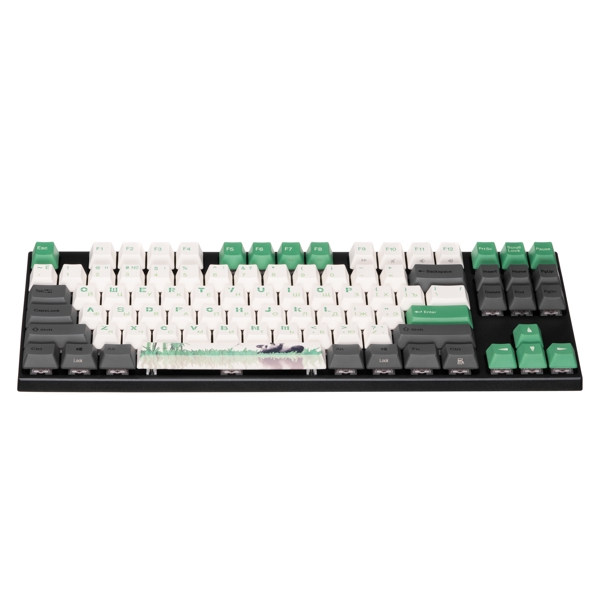 Varmilo VEA87 Panda R2, Cherry Mx Red, Wired, USB, Gaming Keyboard, Gray/green