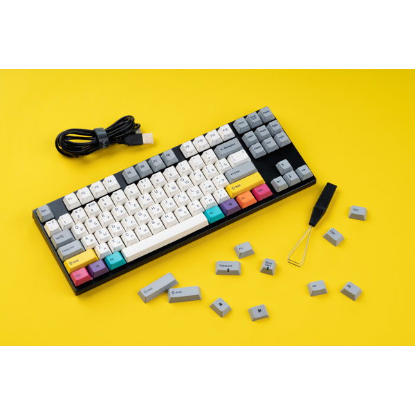 კლავიატურა Varmilo MA87M V2 CMYK, EC Sakura V2, Wired, USB, Gaming Keyboard, Colored