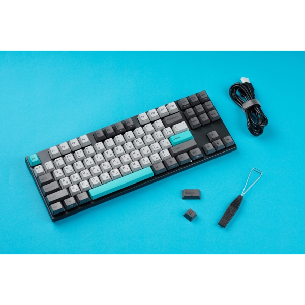 კლავიატურა Varmilo VEA87 Moonlight, Cherry Mx Red, Wired, USB, Gaming Keyboard, Gray/White