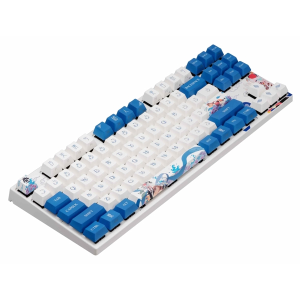 Varmilo VEA87 Lovebirds-I, Cherry Mx Brown, Wired, USB, Gaming Keyboard, White/Blue