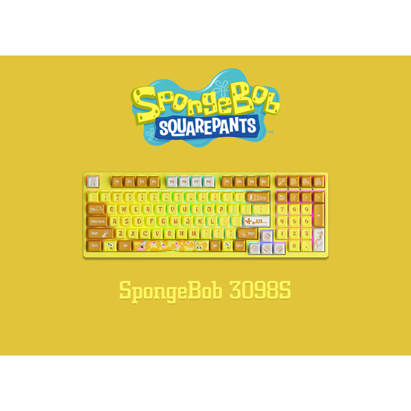 Akko 3098S Sponge Bob, CS Starfish RGB, Wired, RGB, USB Type-C, Keyboard, Colored