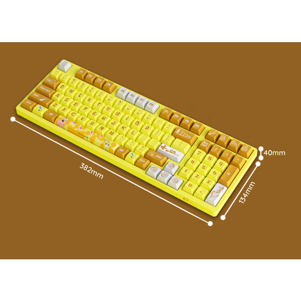 Akko 3098S Sponge Bob, CS Starfish RGB, Wired, RGB, USB Type-C, Keyboard, Colored