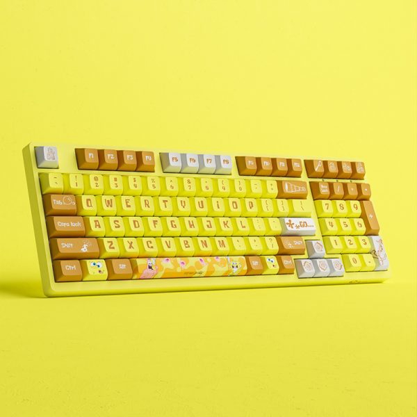 კლავიატურა Akko 3098S Sponge Bob, CS Sponge RGB, Wired, RGB, USB Type-C, Keyboard, Colored