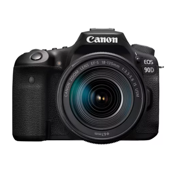 ციფრული ფოტოაპარატი Canon EOS 90D Black + Lens EF-S 18-135 IS USM Black