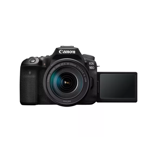 Canon EOS 90D Black + Lens EF-S 18-135 IS USM Black