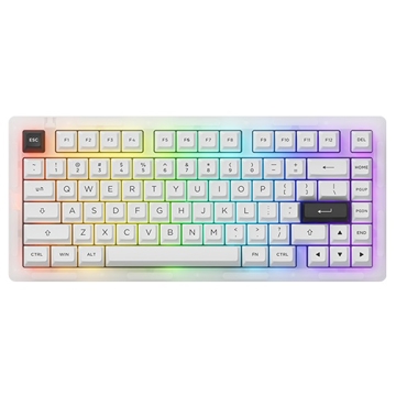 კლავიატურა Akko ACR Pro75, CS Crystal, Wired, RGB, USB Type-C, Keyboard, White