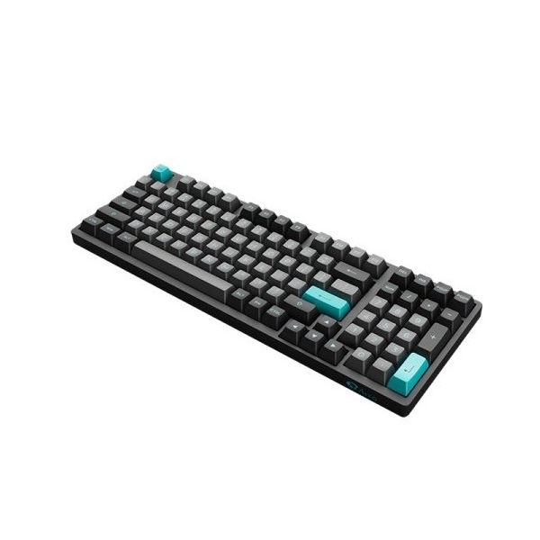 კლავიატურა Akko 3098B Black&Cyan, CS Jelly White, Wireless, RGB, Bluetooth, USB Type C, Keyboard, Black