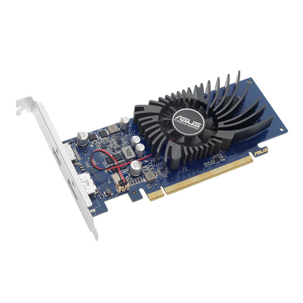 ვიდეო დაფა Asus 90YV0AT2-M0NA00, GeForce GT1030, 2GB, 64bit, HDMI, DP, Blue