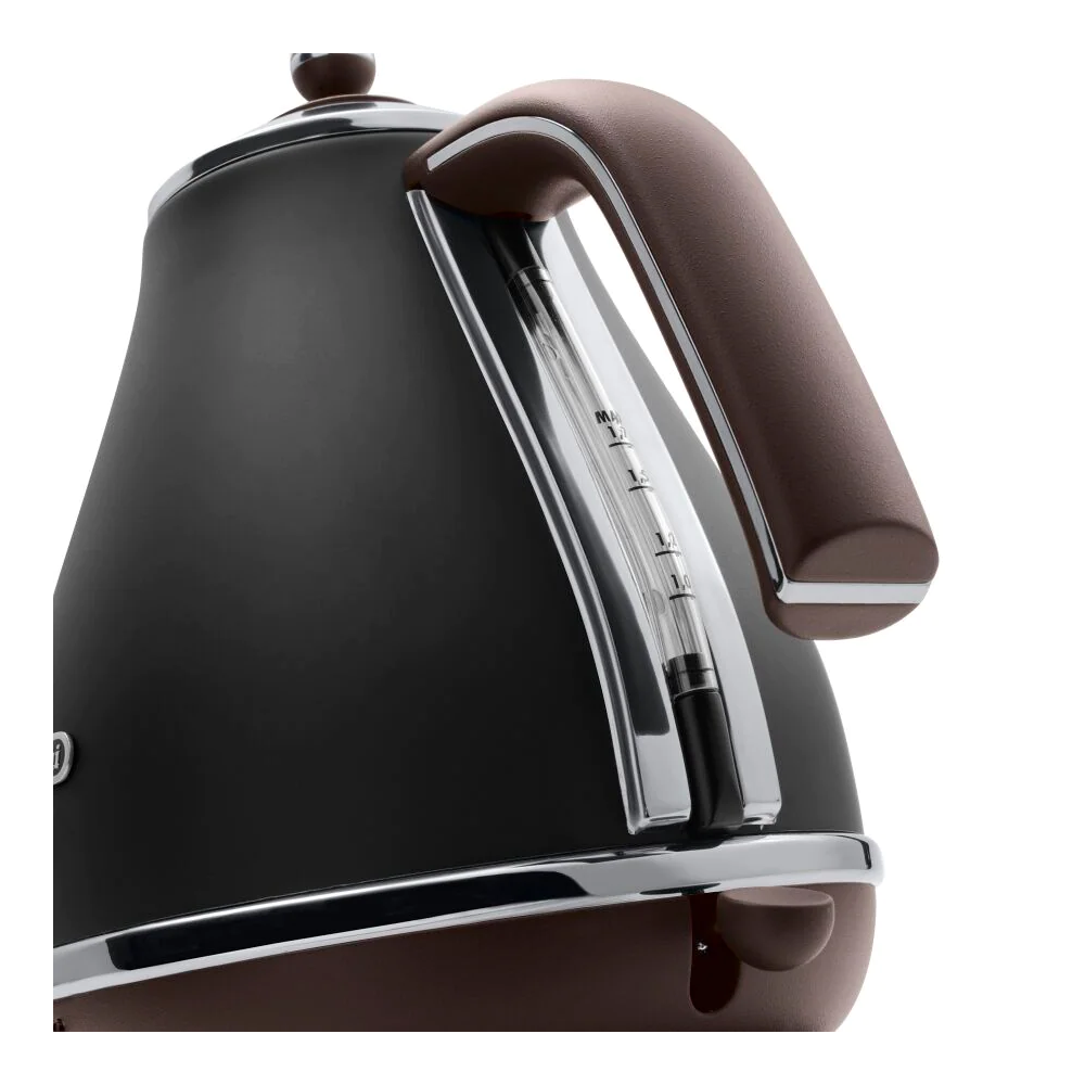 ელექტრო ჩაიდანი DeLonghi KBOV2001.BK Icona, 2000W, 1.7L, Electric Kettle, Black