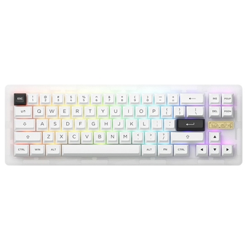 კლავიატურა Akko ACR Pro68, CS Crystal, Wired, RGB, USB Type-C, Keyboard, White