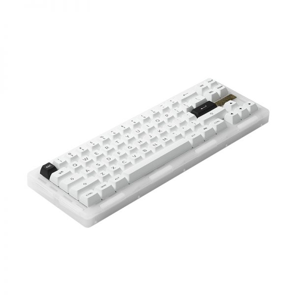 კლავიატურა Akko ACR Pro68, CS Crystal, Wired, RGB, USB Type-C, Keyboard, White