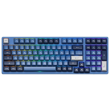 Akko 3098B Ocean Star, CS Jelly White, Wireless, RGB, Bluetooth, USB Type C, Keyboard, Blue