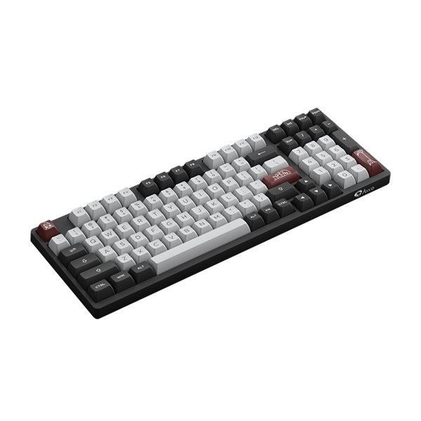 კლავიატურა Akko 3098S Dracula, CS Silver, Wired, RGB, USB Type-C, Keyboard, Black/White