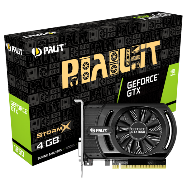 ვიდეო დაფა Palit NE51650006G1-1170, GeForce GTX 1650, 4GB, 128Bit, HDMI, DVI-D, Black