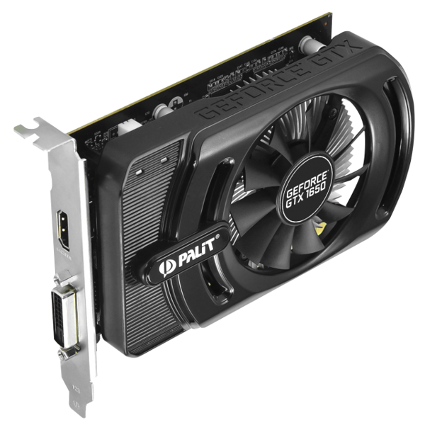 ვიდეო დაფა Palit NE51650006G1-1170, GeForce GTX 1650, 4GB, 128Bit, HDMI, DVI-D, Black