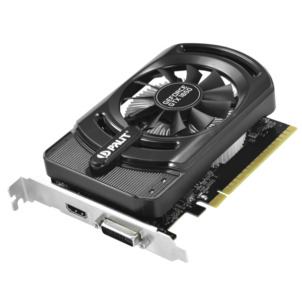 ვიდეო დაფა Palit NE51650006G1-1170, GeForce GTX 1650, 4GB, 128Bit, HDMI, DVI-D, Black