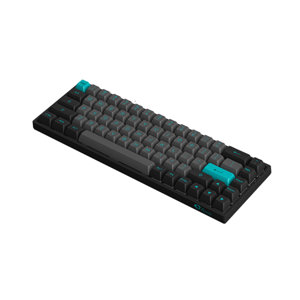 კლავიატურა Akko 3068B Plus Black&Cyan, CS Jelly Pink, Wireless, RGB, Bluetooth, USB Type C, Keyboard, Black