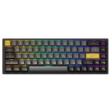 კლავიატურა Akko 3068B Plus Black&Gold, CS Jelly Black, Wireless, RGB, Bluetooth, USB Type C, Keyboard, Black