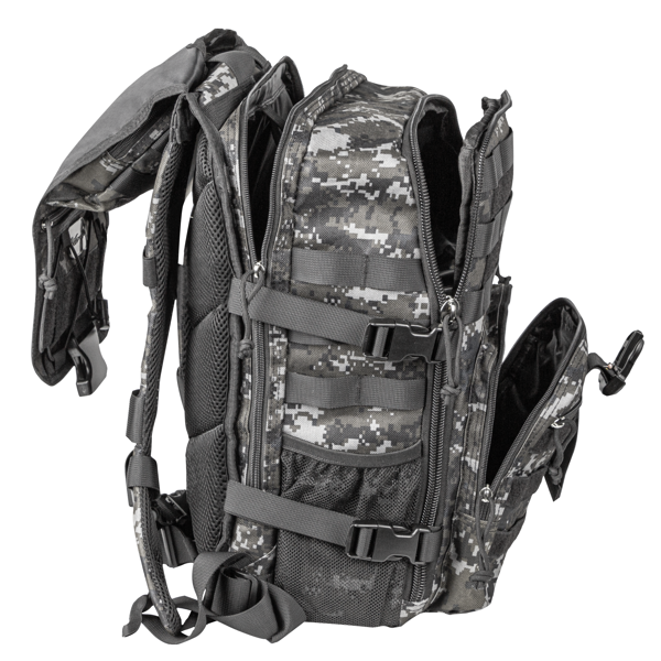 ნოუთბუქის ჩანთა Genesis Pallad 450 Camo, 15.6", Backpack, Grey