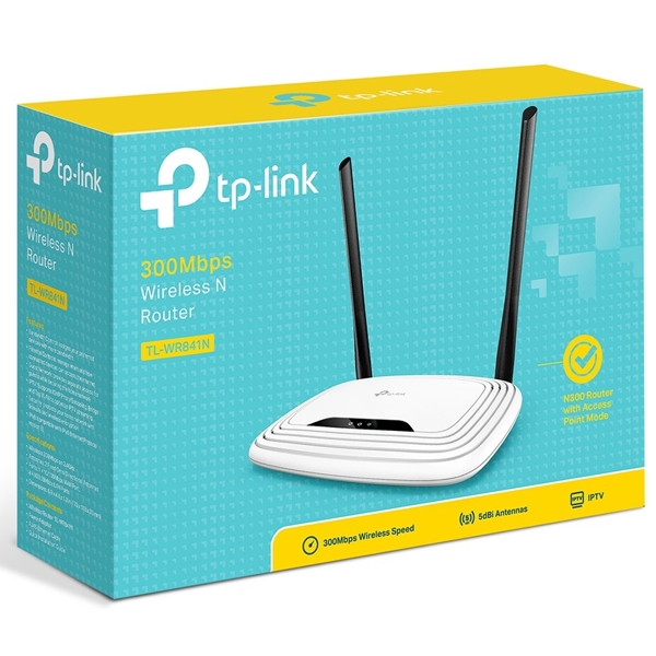 როუტერი TP-Link TL-WR841N, 300 Mbps, Router, White