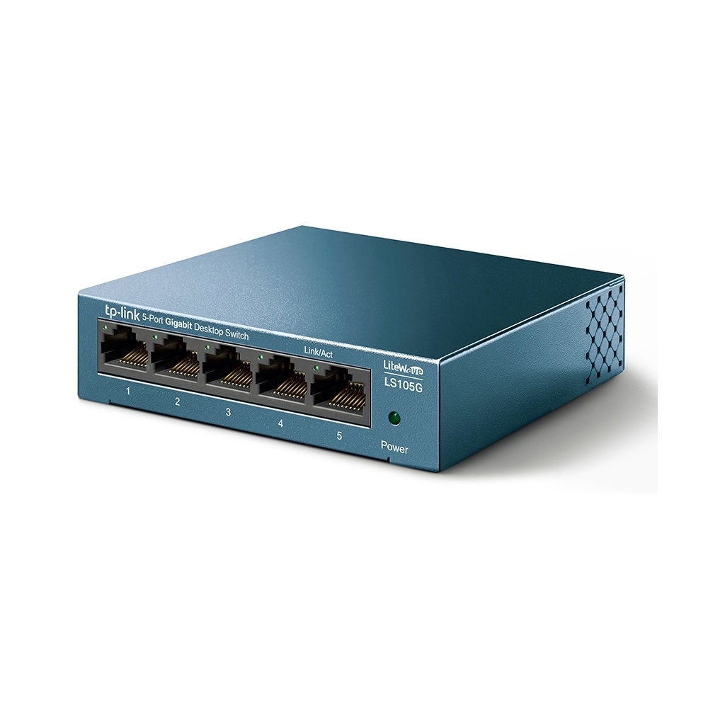 სვიჩი TP-Link LS105G, 5-Port Gigabit, Switch, Blue