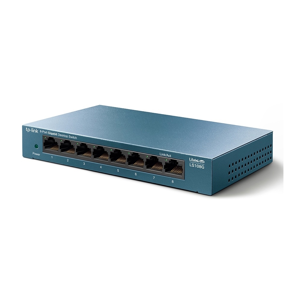 TP-Link LS108G, 8-Port Gigabit, Switch, Blue