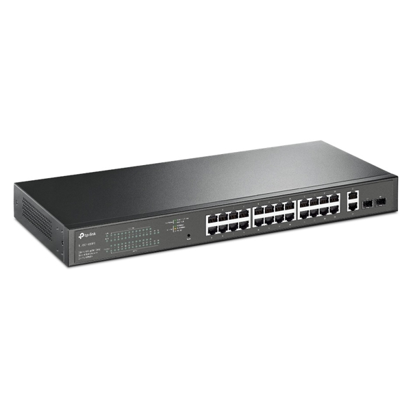 სვიჩი TP-Link TL-SG1428PE, 26-Port Gigabit+2SFP, POE + Switch, Black