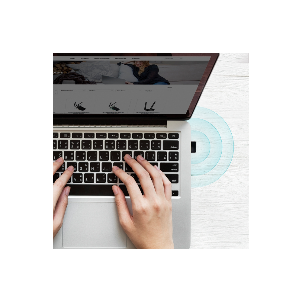 USB ადაპტერი TP-Link Archer T2U Nano AC600 Nano Wireless USB Adapter Black