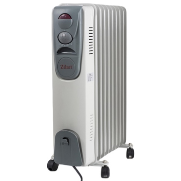 ზეთის რადიატორი Zilan ZLN2111, 2000W, 15-25 m², Oil Radiator, Grey