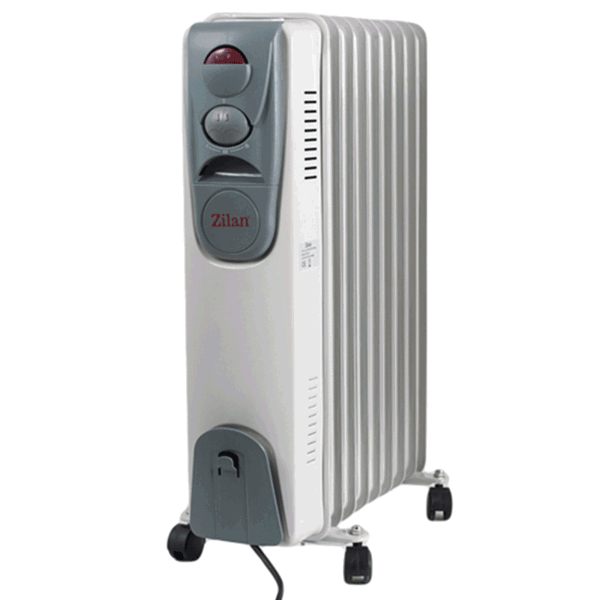 ზეთის რადიატორი Zilan ZLN2111, 2000W, 15-25 m², Oil Radiator, Grey