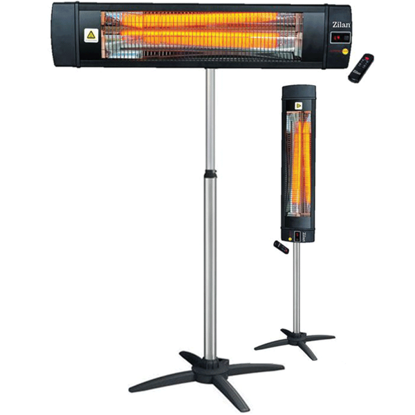 ინფრაწითელი გამათბობლის სადგამი Zilan ZLN4924,Infrared Heater Stand, Black/Silver