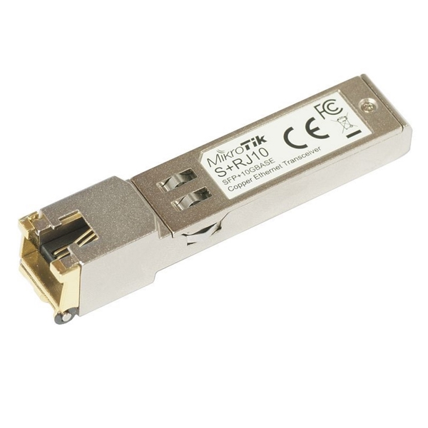 SFP მოდული MikroTik S+RJ10, Transceiver, Golden