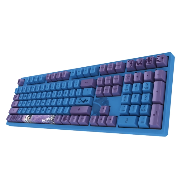 Akko 3108 V2 Sasuke, V2 Orange, Wired, USB Type-C, Gaming Keyboard, Blue
