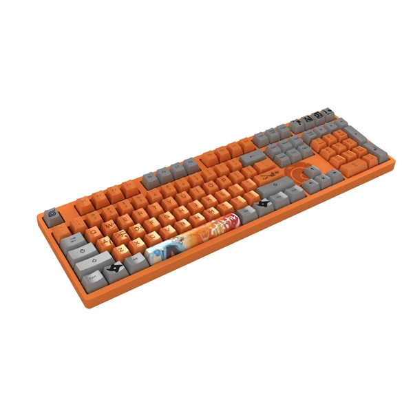 კლავიატურა Akko 3108 V2 Naruto, V2 Pink, Wired, USB Type-C, Gaming Keyboard, Orange