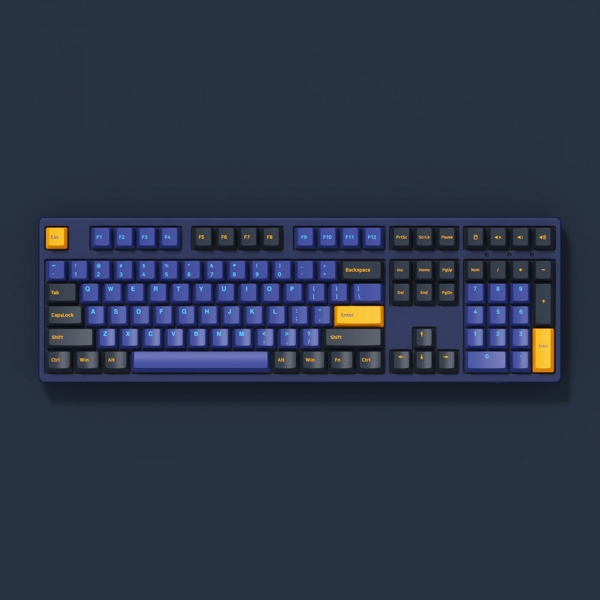 კლავიატურა Akko 3108 V2 DS Horizon, 2nd Gen Orange, Wired, USB Type-C, Keyboard, Blue