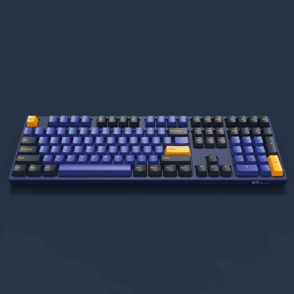 akko 3108 V2 DS Horizon, 2nd Gen Pink, Wired, USB Type-C, Keyboard, Blue