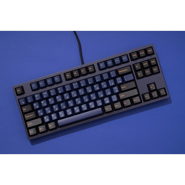 Akko 3087 V2 DS Horizon, Cherry MX Red, Wired, USB, Gaming Keyboard, Blue