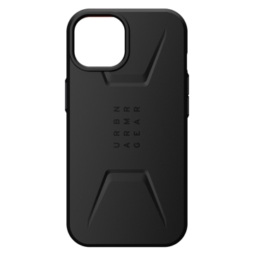 მობილურის ქეისი UAG 114036114040 Civilian, iPhone 14, Cover, Black